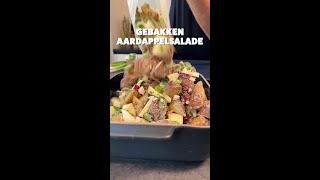 Gebakken Aardappelsalade  lekker voor bij de BBQ of als maaltijd 😍 [upl. by Kancler]