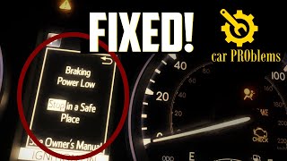 How to Fix quotBraking Power Lowquot on Toyota Vehicles Camry Highlander etc [upl. by Sakul]