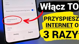 Włącz o 3 razy szybszy inernet w telefonie [upl. by Nnairam]