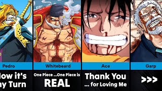 The Last Words before 𝗗𝗲𝗮𝘁𝗵 of One Piece Characters [upl. by Name937]