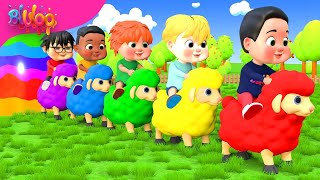 Baa Baa Black Sheep  Colorful Sheep Song  BluLoo Nursery Rhymes amp Kids Songs [upl. by Nedle]