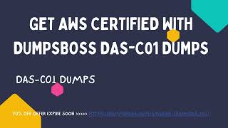 Get AWS Certified with DumpsBoss DASC01 Dumps dumpsboss [upl. by Eelir615]