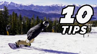 10 Tips Every Beginner Snowboarder Should Know [upl. by Jala]