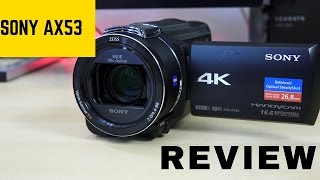 Sony FDR AX53 Handycam Perfect YouTube 4K Camera [upl. by Nysilla]