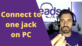 How to Use Headset Mic on PC with One Jack [upl. by Santa]