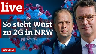 Corona in NRW – Wüst und Stamp zur 2G Regel in NRW und Regelung an Karneval  WDR aktuell [upl. by Niarbo]