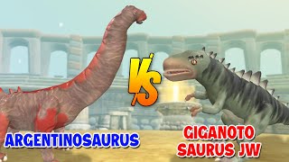 Argentinosaurus vs Giganotosaurus  Dino Tournament Arena S1E12  SPORE [upl. by Harriot489]