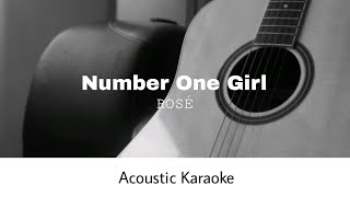 ROSÉ  Number One Girl Acoustic Karaoke [upl. by Brian25]