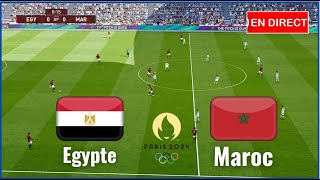 match Maroc vs Egypte en direct aujourdhui JO de Paris 2024 complet simulation Gameplay PC [upl. by Darrelle]