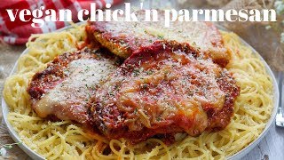 VALENTINES DAY VEGAN CHICKN PARMESAN MADE WITH SEITAN  PLANTIFULY BASED [upl. by Lenssen88]