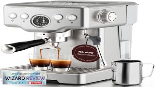 Neretva 18 Liters Espresso Machine Coffee Machine 1450W Cappuccino Latte Review [upl. by Kcerred]