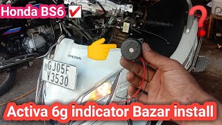 How to install indicator buzzer in activa 6g bs6  Honda Aectiva new 🛵 [upl. by Nessy]