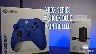 Shock Blue Xbox Series SX Controller Unboxing and Review [upl. by Leiuqese]