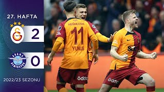 Galatasaray 20 Adana Demirspor  27 Hafta  202223 [upl. by Saunders]