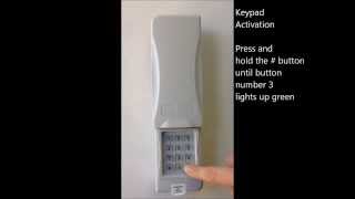 Keypad programming Direct Drive Garage Door Opener [upl. by Zil]