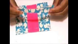 DIY Duct tape card holder [upl. by Haerdna]