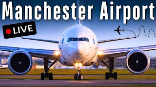 🔴 LIVE Manchester Airport Plane Spotting 🛫 [upl. by Eisoj798]