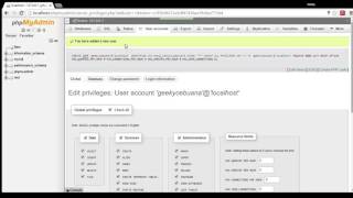 How To AddRemove Users in PHPMyAdmin [upl. by Garrot593]