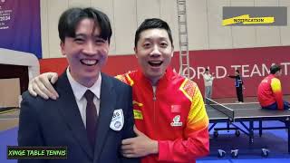 ITTF World Team Table Tennis Championships 2024  China and France Warmup and Preparations [upl. by Alemrac]