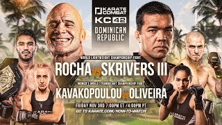 Karate Combat 42 LIVE EVENT with Lyoto Machida amp Bas Rutten [upl. by Slemmer708]