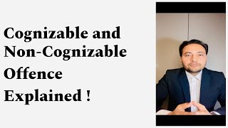 Cognizable and Noncognizable offence law india [upl. by Millburn]