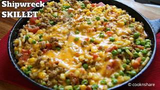 Shipwreck Ground Beef Skillet  Fast Cheap and Good [upl. by Gatias574]