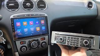 9” Inch Android Car Stereo System In Peugeot 308 [upl. by Gnuh]