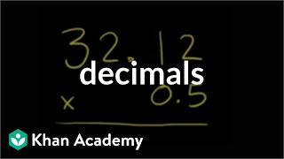 Multiplying decimals example  Decimals  PreAlgebra  Khan Academy [upl. by Jegger]