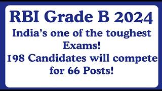 RBI Grade B 2024  Indias One of the toughest Exams [upl. by Kahaleel]