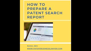 How to Prepare a Patent Search Report [upl. by Inek]