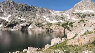 Blue Lake and Little Blue Lake Brainard Recreational Area Indian Peaks Wilderness [upl. by Nirro]