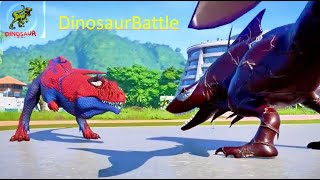 Dinosaurs Battle Royale TRex vs Indominus Rex Spinosaurus Allosaurus amp More [upl. by Ahtelahs]