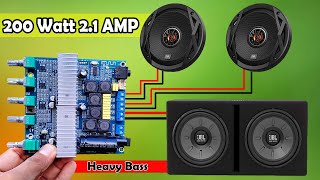 Aiyima B2D932  TPA3116 Class D 200 Watt 21 Powerful Amplifier [upl. by Alexander]