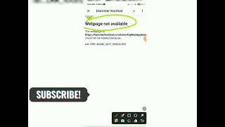 Hamster kombat web page not available problem solved Hamster webpage not available সমস্যার সমাধান। [upl. by Pedaiah386]