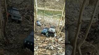 RGT Bronco and Landcruser fj40 Traxxas Trx4 Bronco and jeep xj hill climb [upl. by Ciredec452]