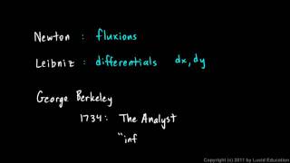 Calculus 52d  Infinitesimals  Newton to Robinson [upl. by Fabozzi]