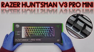 RAZER HUNTSMAN V3 PRO MINI GAMING KEYBOARD  UNBOXING  ASMR [upl. by Amehr]