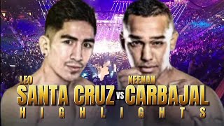 Leo Santa Cruz Vs Keenan Carbajal Highlights  Boxing 🥊 [upl. by Anaela763]