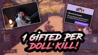 1 Doll Kill  1 Gifted Sub Challenge Call of Duty Blackout [upl. by Jelle]