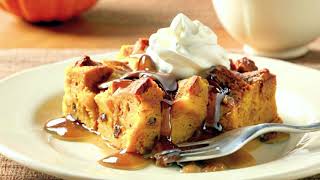 Carrabbas Pumpkin Bread Pudding Recipe [upl. by Maxey]