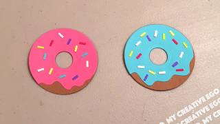 Easy Donut Tutorial for Paper Crafts [upl. by Johnston993]