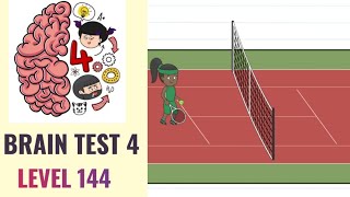 🧠 Brain Test 4 Level 144  Jenny must do some tennis practice  Walkthrough [upl. by Chien]