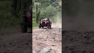 Trent McGee rolling up the hill on day 1 of The Go Devil Run 2024 offroad willys jeep [upl. by Darees]