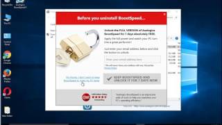 Remove Auslogics BoostSpeed 9 on Windows 10 Uninstall Guide [upl. by Pastelki]