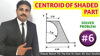 CENTROID SOLVED PROBLEM 6 IN ENGINEERING MECHANICS TIKLESACADEMYOFMATHS [upl. by Nayrda]