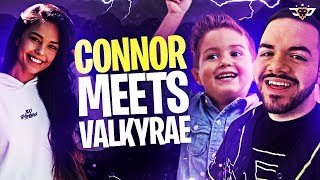 CONNOR MEETS VALKYRAE HE ROASTED HER Fortnite Battle Royale [upl. by Ymmas]