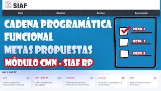 Cadena Programática Funciona en el Módulo PMBSO  SIAF RP [upl. by Nosreh258]