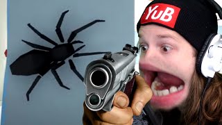 how to kill spiders easy method use a gun [upl. by Ranice]