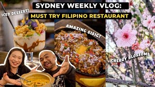 THE BEST place for FILIPINO FOOD in Sydney NSW Weekly Vlog Book Shopping  Botanical Garden Visit [upl. by Ahsimot]