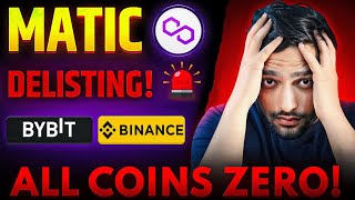 Matic Coin Delisting 😱 Matic Coin News Today [upl. by Anerb190]